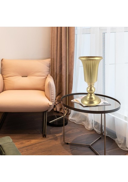 Metal Çiçek Vazo Bitki Pot Çiçek Aranjmanı Masa Centerpiece Ev Altın Için (Yurt Dışından) fırsatları