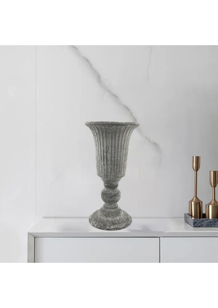 Metal Çiçek Vazo Bitki Pot Çiçek Düzenleme Masa Merkezi Ev Gri Için (Yurt Dışından)
