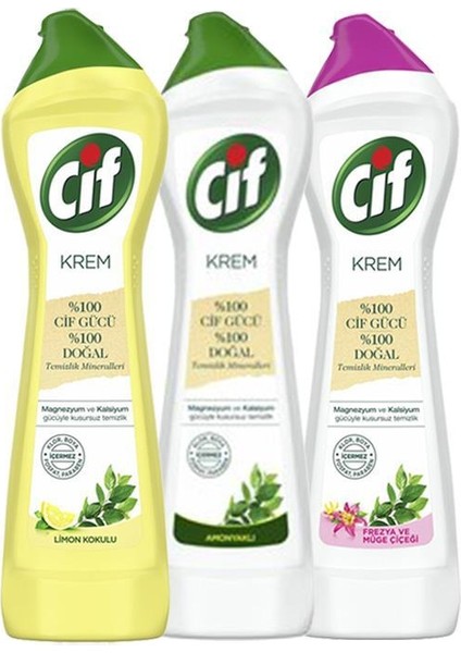 Düvenci Toptan Cif Krem Hesaplı Set 3' Lü