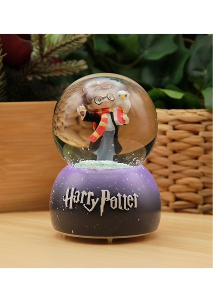 Harry Potter Kar Küresi Işıklı ve Müzikli Cam Malzeme ile 12 cm Yükseklik Dekoratif modelleri