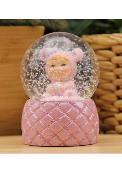 Bebek Işıklı Kar Küresi Pembe fiyatları