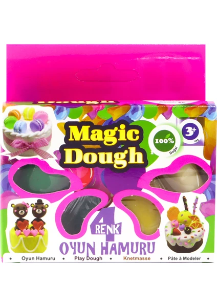 Mr. Toy Magic Dough 4'lü Oyun Hamuru