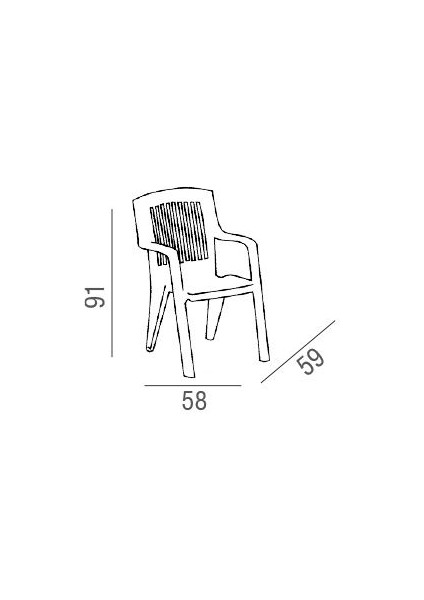 Bplas Charlestone Plastik Sandalye (4'lü Set)