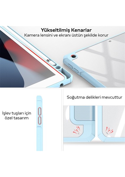 Ason Plus Dux Ducis iPad 7-8 10.2 (2019,2020,2021) Kılıf Kalem Bölmeli Toby Series