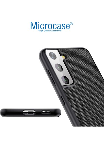 Samsung Galaxy S22 Fabrik Kumaş Desen Kılıf - Siyah fiyatları