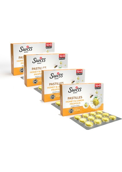 Bork Bal & Limon & Propolis Pastil 4'lü Avantaj