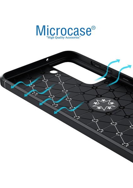 Samsung Galaxy S21 Fe Focus Serisi Yüzük Standlı Silikon Kılıf - Siyah