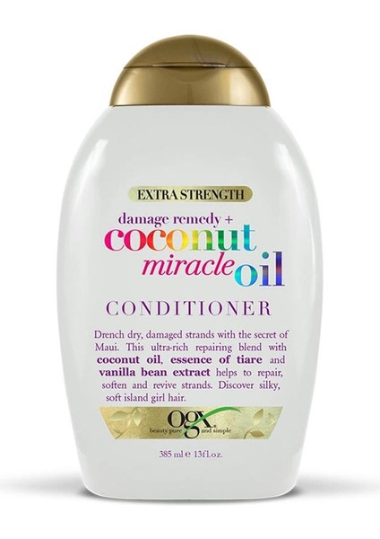 Coconut Miracle Oil Saç Kremi 385ml