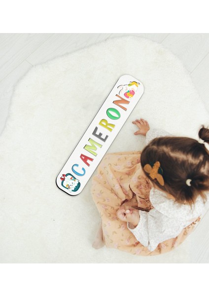 Toys Çocuklara Özel Isimli Paskalya Bayramı Ahşap Eğitici Yapboz Puzzle-1