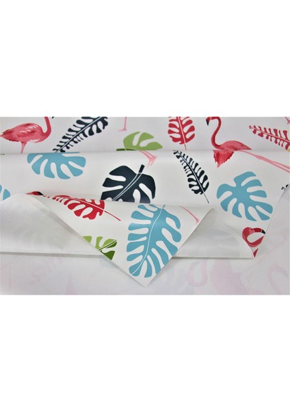 Astarlı Silinebilir Pvc Muşamba Masa Örtüsü Flamingo - 8094-1