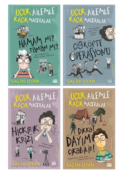 Uçuk Ailemle Kaçık Maceralar 4 Kitap Set - Salih Uyan