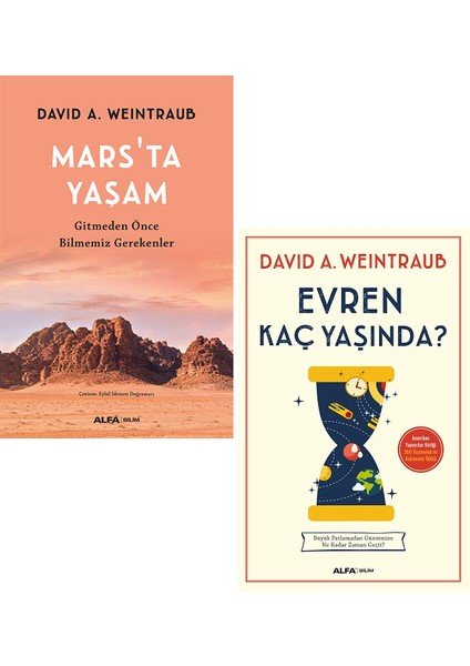 David A. Weintraub 2 Kitap Set / Mars'ta Yaşam - Evran Kaç Yaşında?