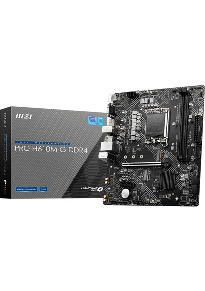 PRO H610M-G DDR4 3200 MHz DPx1 HDMIx1 USB3.2 mATX Anakart