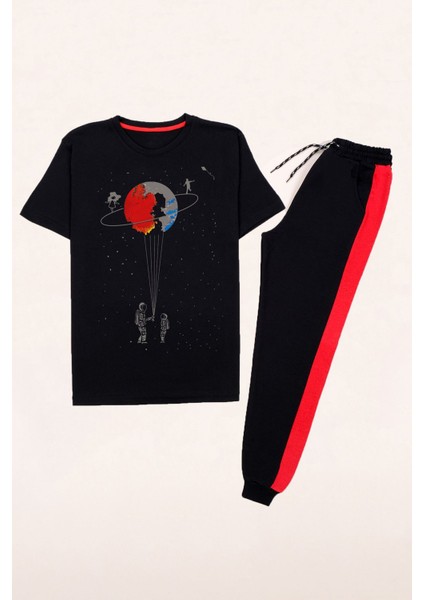 Evren Temalı Tasarım Eşofman Takımı