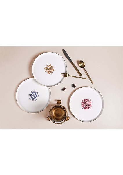 Arabesque 6'lı Pasta Takımı 21 cm