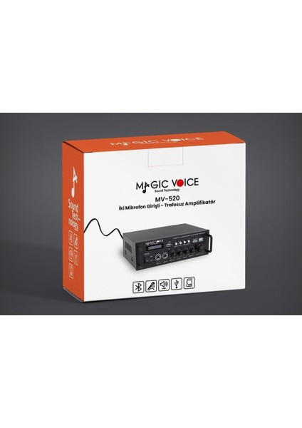 MV-520 2X15WATT Usb/sd/bluetooth Trafosuz Anfi