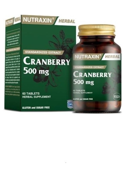 Cranberry - Turna Yemişi Içeren Gıda Takviyesi 60 Tablet