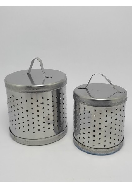 Büyük ve Küçük Metal Çay Süzgeci 2'li Set