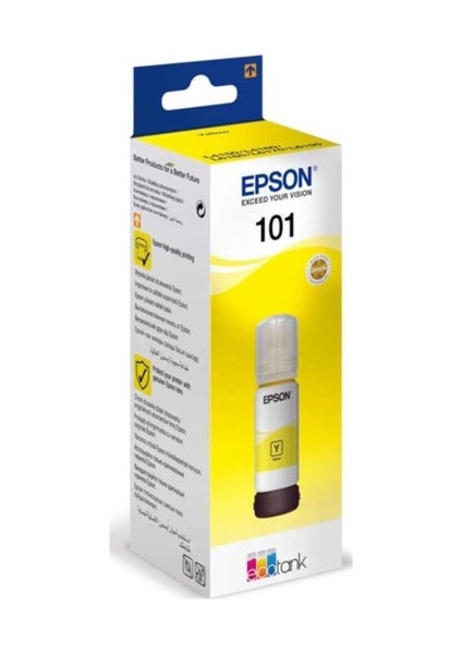 101 Sarı Mürekkep Şişesi, 70 Ml. L4150/L4160/L6160/L6170/L6190/L14150 (C13T03V44A) Yellow