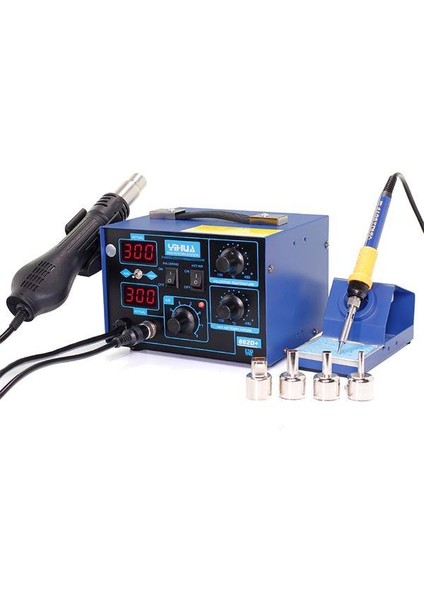 862D+ Isı Ayarlı Sıcak Hava Üfleme Lehimleme Havya Istasyonu