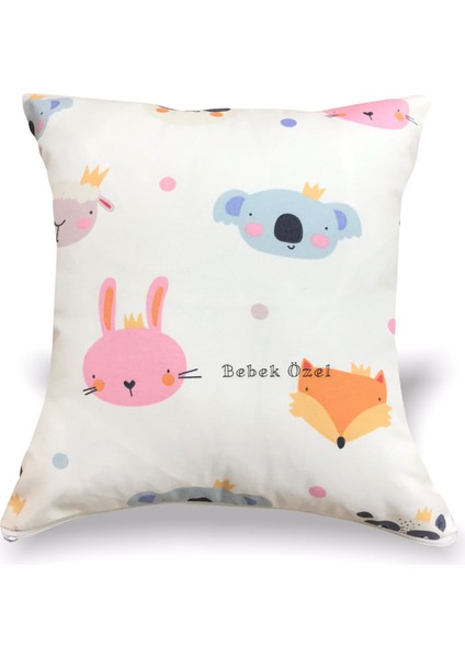 Bebek/çocuk Odası Sevimli Hayvanlar Baskılı Kırlent Kılıfı (Çift Taraflı)