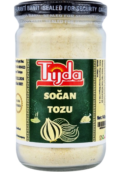 Soğan Tozu 140 gr (Cam)(Glutensiz)