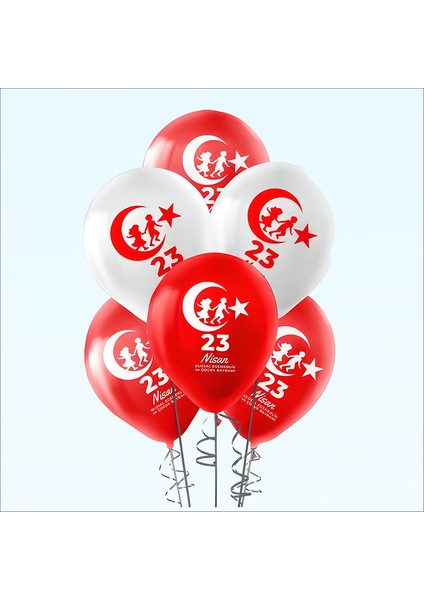 23 Nisan Baskılı 30cm Balon - 10 Adet