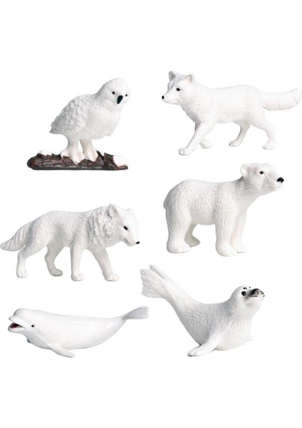 Minyatürler Arctic Hayvan Model Oyuncaklar Kutup Ayısı Zanaat Aksesuarları Dollhouse (Yurt Dışından) modelleri