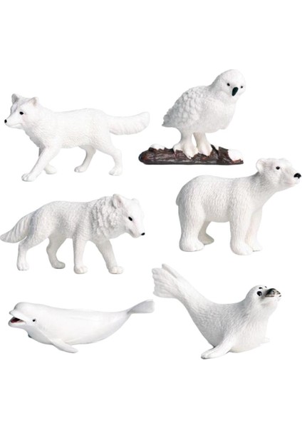 Minyatürler Arctic Hayvan Model Oyuncaklar Kutup Ayısı Zanaat Aksesuarları Dollhouse (Yurt Dışından) fırsatları