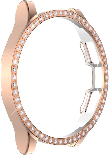 For Samsung Galaxy Watch4 Classic 46MM Enkay Hat-Prince 2 In 1 Full Coverage Electroplated Pc Case With Decorative Diamond + Tempered Glass Protector fiyatları