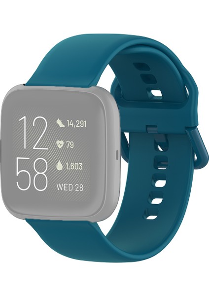Fitbit Versa 2 / Versa / Versa Lite / Blaze Için 23MM Renkli Toka Silikon Bilek Kayışı Watch Band, Boyut: L