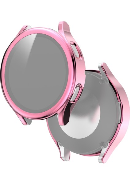 Samsung Galaxy Watch4 Için 40MM Elektrolizle Pc + Temperli Cam Film Entegre Koruyucu Kılıf(Yurt Dışından)