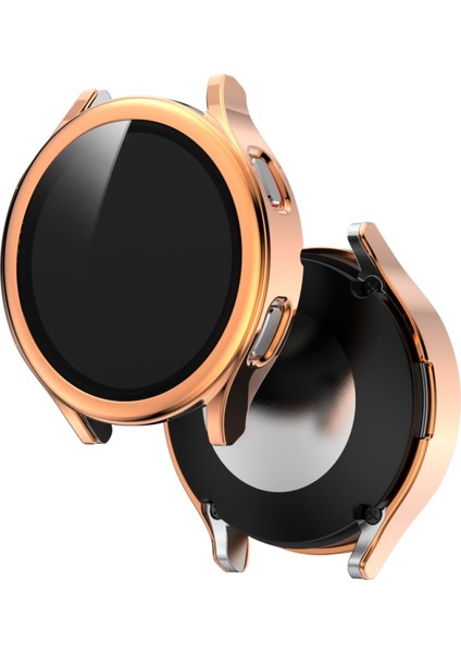 Samsung Galaxy Watch4 Için 40MM Elektrolizle Pc + Temperli Cam Film Entegre Koruyucu Kılıf fiyatları