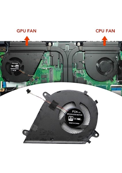 Cpu ve Gpu Fan Seti DQ5D517G000 DQ5D587G000 Asus MARS15 Değiştirme Için (Yurt Dışından) modelleri