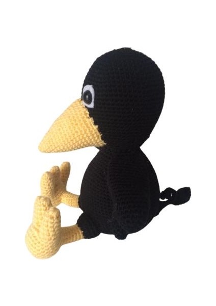 Sevimli Karga Amigurumi Organik Oyuncak modelleri