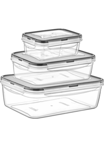 Dikdörtgen Saklama Kabı | 4'lü Set