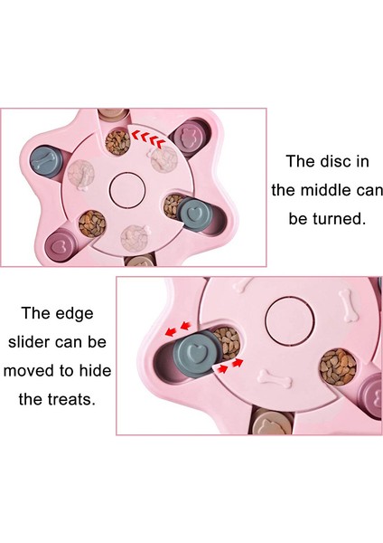 Evcil Hayvanlar Için Iq Geliştirici Yıldız Form Yapboz Oyuncak - Pembe  (Yurt Dışından)