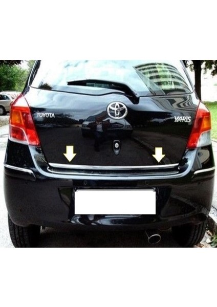 Toyota Yaris Krom Alt Bagaj Çıtası 2005-2012 Paslanmaz Çelik