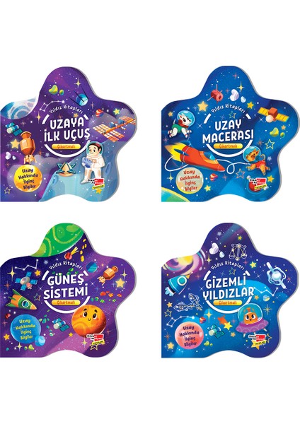 Çıkartmalı Yıldız Kitapları 4 Lü Set
