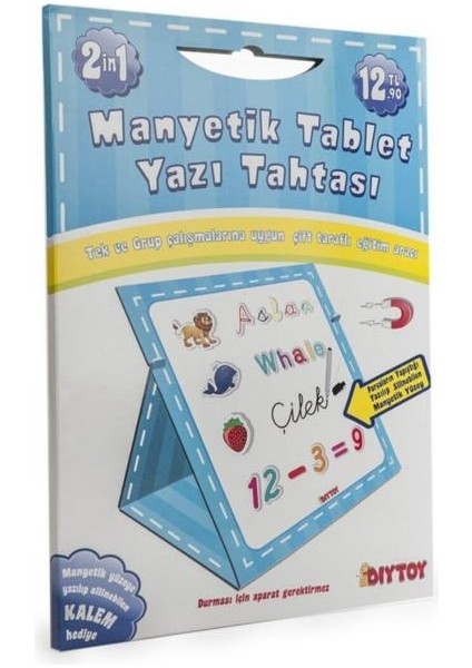Diy-Toy Manyetik Tablet Yazı Tahtası - Mavi Diy-Toy fiyatları