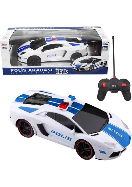 Dzc Kuzenler Avm Toysan Uzaktan Kumandalı Polis Arabası Full Fonksiyon Şarjlı 32 cm 1:12 Ölçek Dev Oyuncak