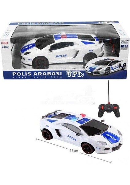 Dzc Kuzenler Avm Toysan Uzaktan Kumandalı Polis Arabası Full Fonksiyon Şarjlı 32 cm 1:12 Ölçek Dev Oyuncak