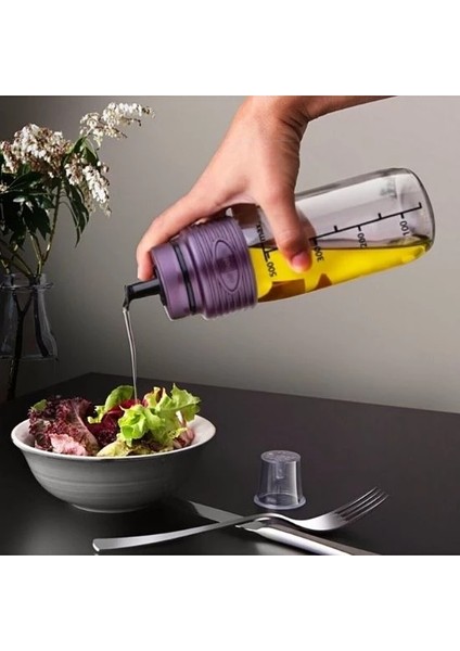 The Bro 500 Ml Akıllı Damlatmaz Cam Yağdanlık Ve Sirkelik