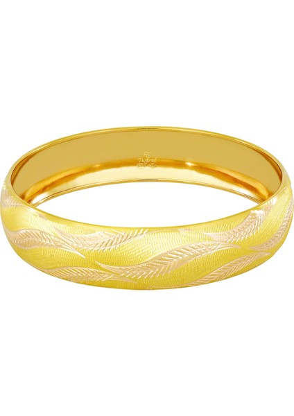 15 Gr(Gram) 15 mm 22 Ayar Işçiliksiz Şarnelli Bilezik TBC015-116