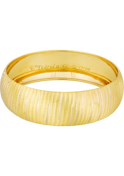 20 gr(gram) 20 mm 22 Ayar İşçiliksiz Bilezik TBC00020-1