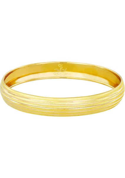 10 gr(gram) 10 mm 22 Ayar İşçiliksiz Şarnelli Bilezik TBC010-1