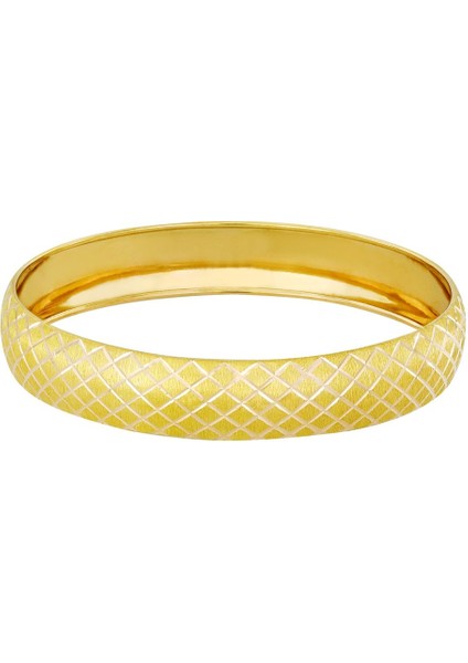 13 gr(gram) 12 mm 22 Ayar İşçiliksiz Şarnelli Bilezik TBC0013-3