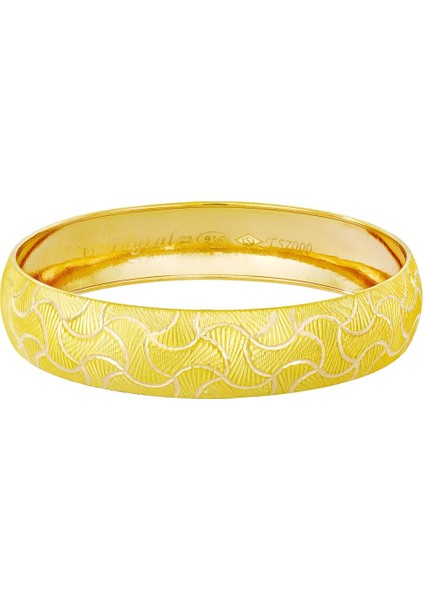 16 gr(gram) 15 mm 22 Ayar İşçiliksiz Şarnelli Bilezik TBC0016