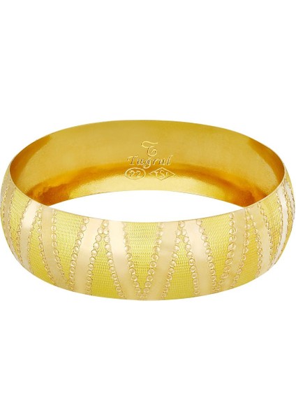 21 gr(gram) 22 Ayar 18 mm İşçiliksiz Bilezik TBC021-181