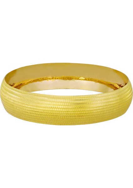 15 gr(gram) 15 mm 22 Ayar İşçiliksiz Bombeli Bilezik TBS0015-6